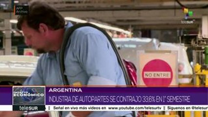 Argentina: industria de autopartes registra caída de 33.6%