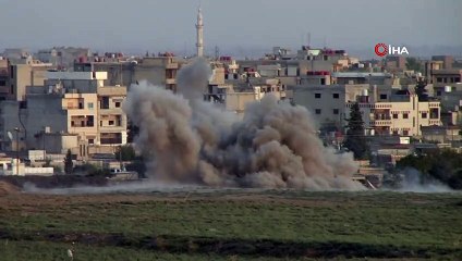 Kamışlı'da YPG'nin kontrol noktası vuruldu