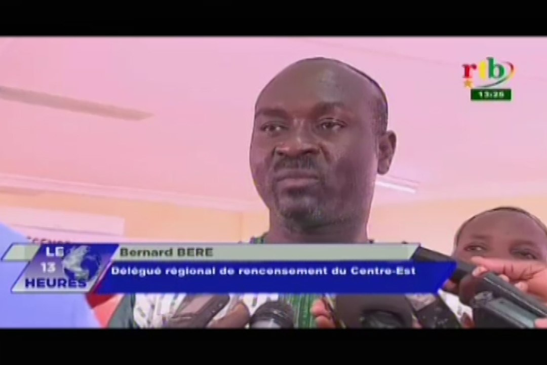 RTB/Lancement de l’opération dénombrement des populations du 15 Novembre au 16 décembre par l’institut national de la statistique et de la démographie (INSD)