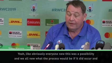 Cancelling Rugby World Cup games a 'no-brainer' - Hansen