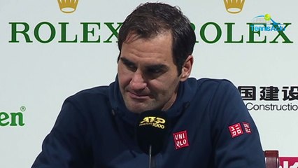 ATP - Shanghai 2019 - Roger Federer's answer to Gerard Piqué, the boss of the new Davis Cup