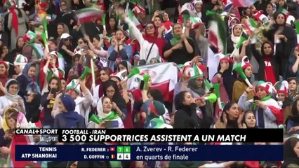 Iran : 3500 supportrices de foot assistent à un match