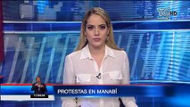 Portoviejo y Manta aún registran manifestaciones