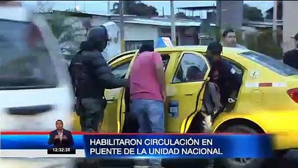 Continúan los controles en el puente de la Unidad Nacional