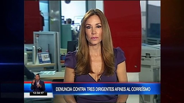 Denuncia contra tres dirigentes afines al correísmo