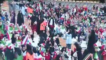 شاهد: إيرانيات في مدرجات ملعب كرة القدم بعد 40 عاما من الغياب