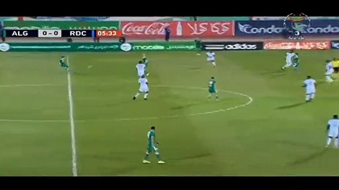 But de Slimani vs RC Congo (ALG 1-0 RDC)