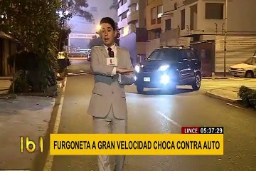 Lince: conductor choca contra auto estacionado y se da a la fuga