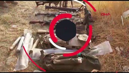 Teröristler silah ve mühimmatlarını bırakarak kaçtı