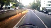 Persecución policial en Moto a repartidor de comida en Sao Paulo Brasil