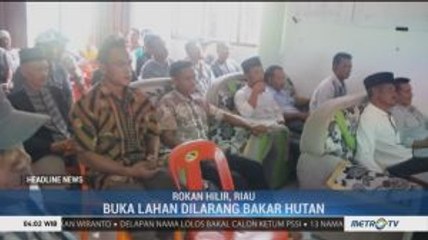 Polsek Bangko Gelar Diskusi Cegah Karhutla Bersama Warga