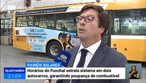 Horários do Funchal adiou encomendas de autocarros totalmente elétricos - Instalação de painéis solares em autocarros da HF