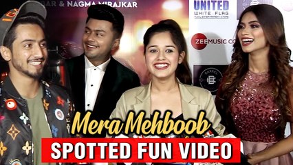 Mr. Faisu With Jannat Zubair Cake CUTTING At Awez & Nagma's New Song Launch Mere Mehboob