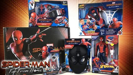 Spider-man : Far From Home Movie Toys and Gear Test from Hasbro #SuitcaseSuitUp