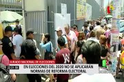 Elecciones congresales 2020: no se aplicarán normas de reforma política impulsadas por Vizcarra