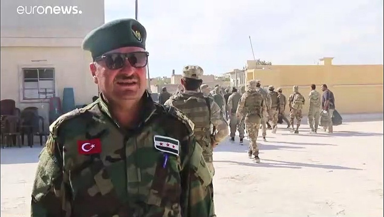 شاهد: تدريبات الجيش الوطني السوري الذي يحارب الأكراد ويساند تركيا في العملية العسكرية