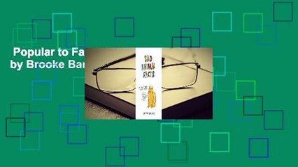 Popular to Favorit  Sad Animal Facts by Brooke Barker