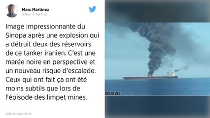 Un tanker iranien en feu après une explosion près d'un port saoudien
