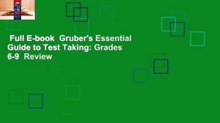 Full E-book  Gruber's Essential Guide to Test Taking: Grades 6-9  Review