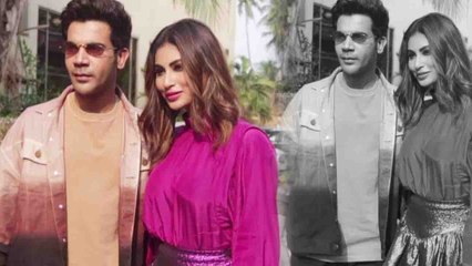 Mouni Roy & Rajkummar Rao look super stylish during Made in China promotion | FilmiBeat