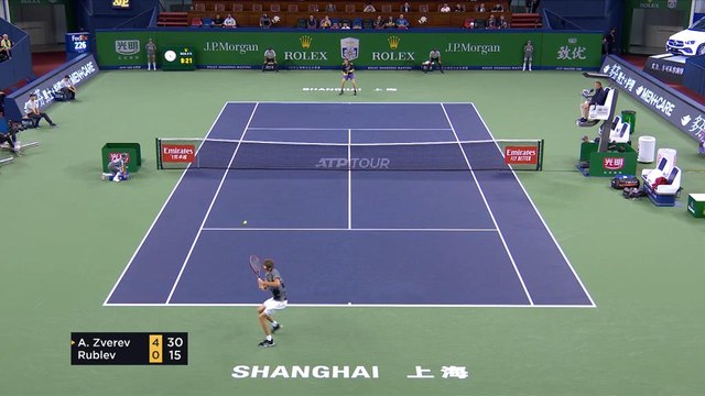 تنس:بطولة شنغهاي: زفيريف يهزم روبليف 6-0 و 7-6
