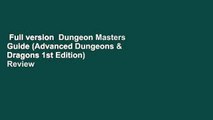 Full version  Dungeon Masters Guide (Advanced Dungeons & Dragons 1st Edition)  Review