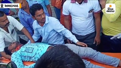 અમદાવાદના નરોડામાં મિની કાકંરિયા પાસે ભૂવો પડ્યો, બાઈકચાલકને ઈજા