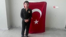 Çocuklardan, Barış Pınarı Harekatı'na katılan Mehmetçiğe videolu destek