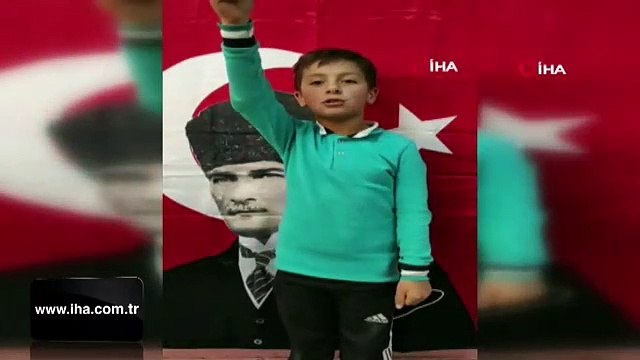 Öğrencilerden Mehmetçiğe 'Komando Andı' ile destek
