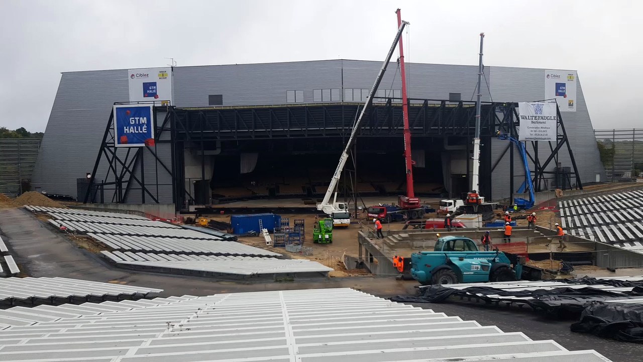 Chantier d’agrandissement du Zénith du Grand Nancy : les grues passent à l’action