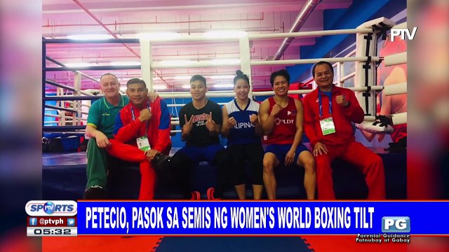 Petecio, pasok sa semis ng women's world boxing tilt