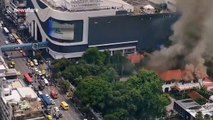 Firefighters battle flames ripping through Indonesian Embassy in Bangkok