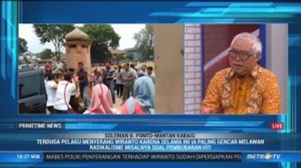 Soleman Ponto Sebut Insiden Penusukan Wiranto Bukan Setingan