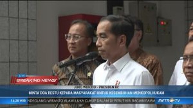 Jokowi Minta Masyarakat Doakan Kesembuhan Wiranto