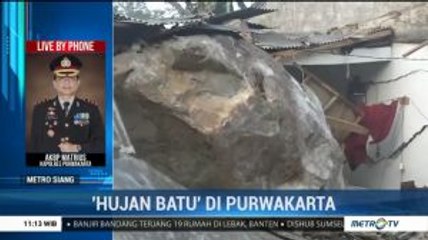 Polisi Investigasi Penyebab 'Hujan Batu' di Purwakarta