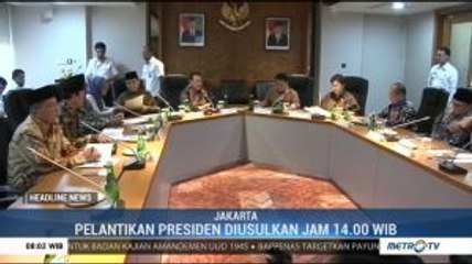 MPR Usulkan Perubahan Waktu Pelantikan Presiden