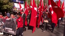 Öğrencilerden, Barış Pınarı Harekatı'na destek yürüyüşü
