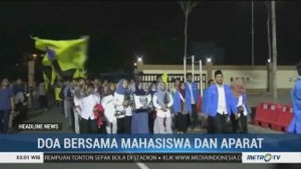 Mahasiswa dan Anggota Polres Tangsel Gelar Salat Gaib untuk Randi