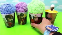 Disney Incredibles 2 Play Foam Surprise Toy Cups And Learn Colors For Kids Toddlers!
