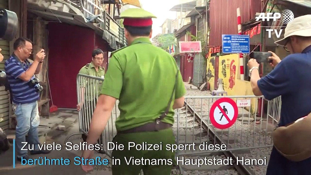 Zu viele Selfies: Touri-Bahnstrecke in Hanoi gesperrt