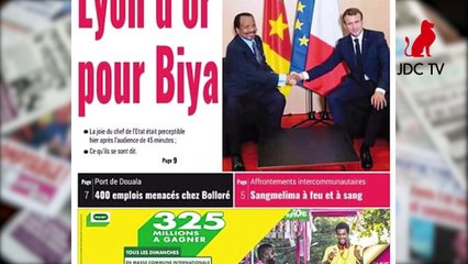 REVUE DE PRESSE CAMEROUNAISE DU 11 OCTOBRE 2019