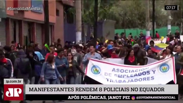 Manifestantes rendem policiais no Equador; protestos somam 5 mortos, 554 feridos e 929 presos