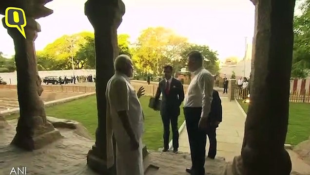 Dressed in a Veshti, PM Modi Welcomes Xi Jinping in Mamallapuram