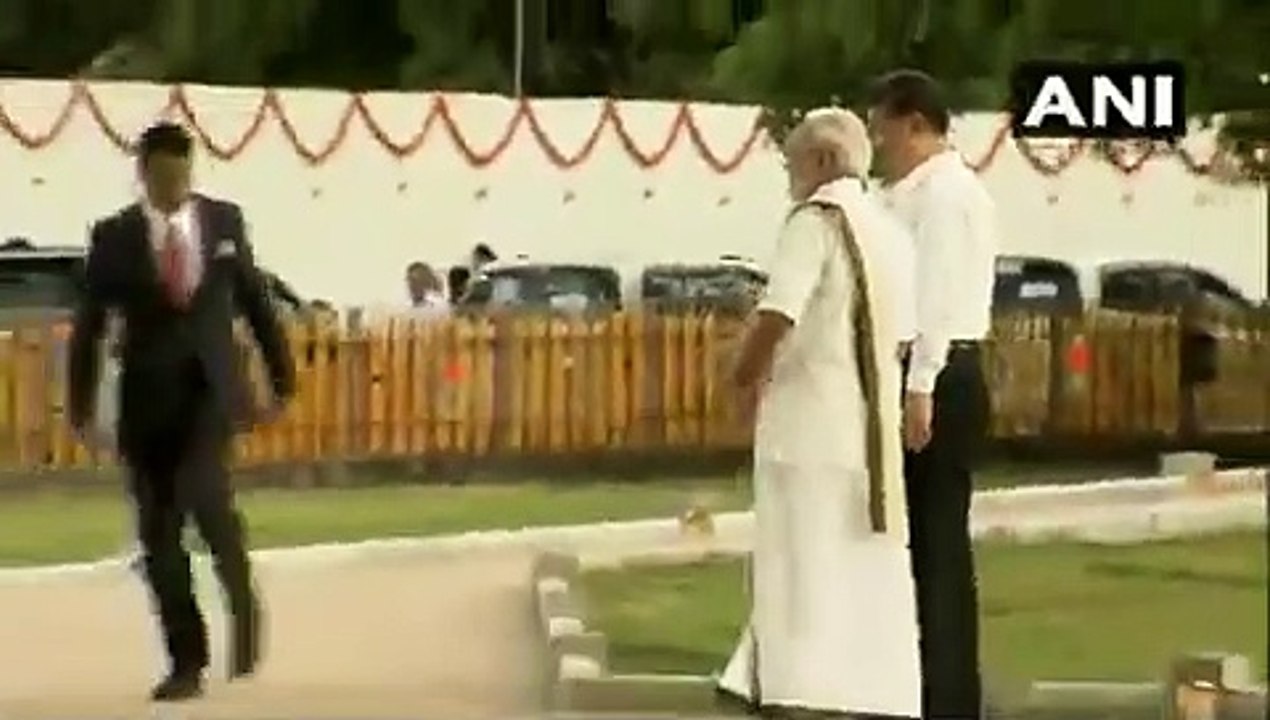 மகாபலிபுரம் சிற்பங்கள் குறித்து பிரதமர் மோடி சீன அதிபர் ஜி ஜின்பிங்கிடம் விளக்கினார்-வீடியோ