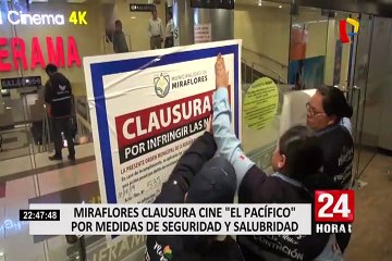 Download Video: Miraflores clausura cine ‘El Pacífico’ por medidas de seguridad y salubridad