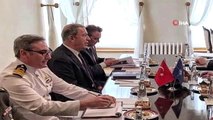 Milli Savunma Bakanı Hulusi Akar, Türkiye'ye ziyaret gerçekleştiren NATO Genel Sekreteri Jens...