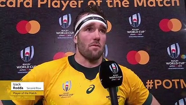 Izack Rodda wins Player of the Match for Australia
