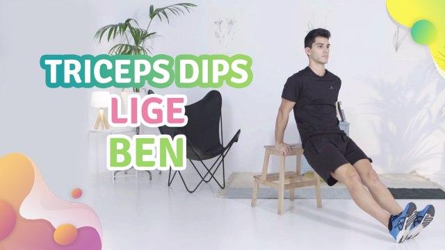 Triceps dips, lige ben - Bedre Livsstil