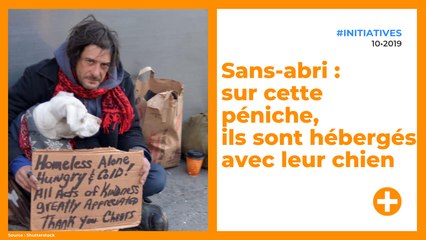 Sans-abri : sur cette péniche, ils sont hébergés avec leur chien