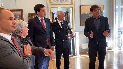 Vidéo.  La ministre Jacqueline Gourault visite le musée Friry de Remiremont